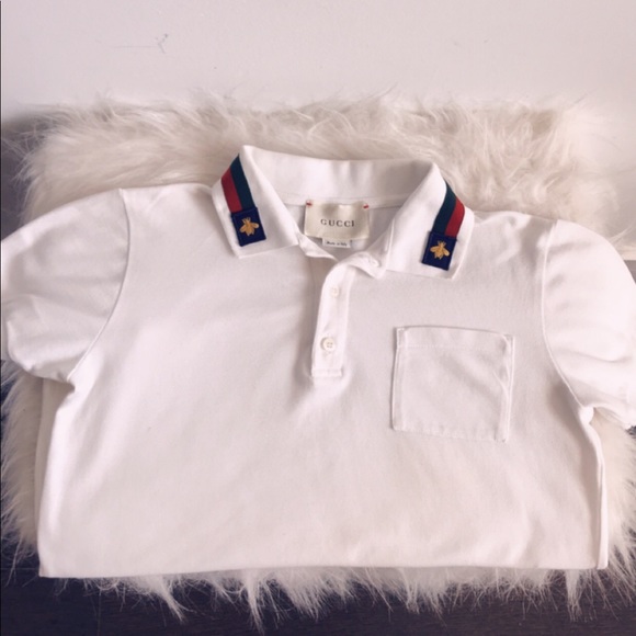 Gucci Other - Gucci Web & Bee Cotton Polo